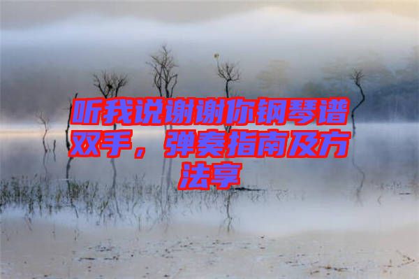 聽我說謝謝你鋼琴譜雙手，彈奏指南及方法享