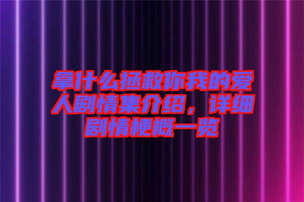 拿什么拯救你我的愛人劇情集介紹，詳細劇情梗概一覽
