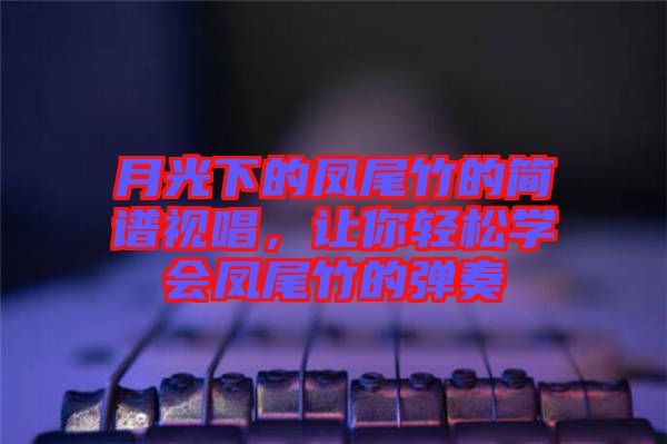 月光下的鳳尾竹的簡譜視唱，讓你輕松學會鳳尾竹的彈奏