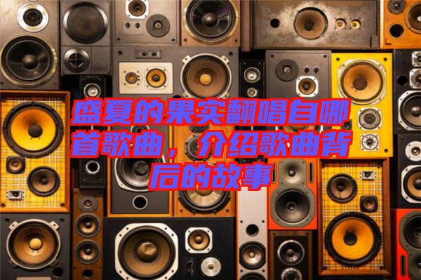 盛夏的果實翻唱自哪首歌曲，介紹歌曲背后的故事