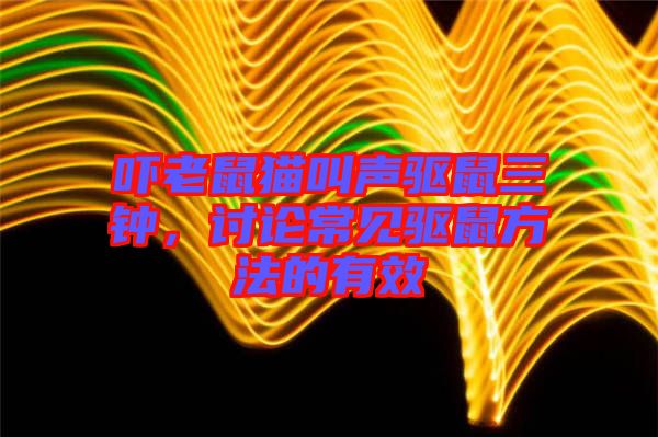 嚇老鼠貓叫聲驅(qū)鼠三鐘，討論常見驅(qū)鼠方法的有效
