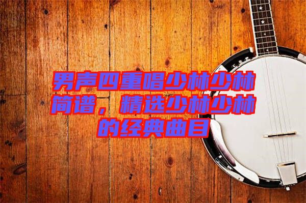 男聲四重唱少林少林簡譜，精選少林少林的經(jīng)典曲目