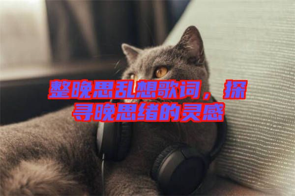 整晚思亂想歌詞，探尋晚思緒的靈感