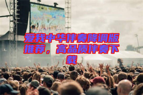 愛我中華伴奏降調版推薦，高品質伴奏下載