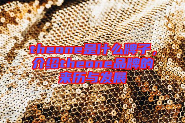 theone是什么牌子，介紹theone品牌的來歷與發(fā)展