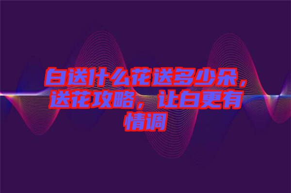 白送什么花送多少朵，送花攻略，讓白更有情調