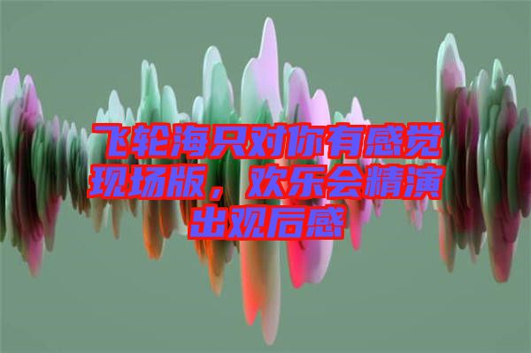 飛輪海只對你有感覺現場版，歡樂會精演出觀后感