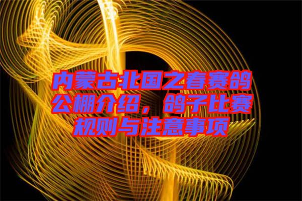 內(nèi)蒙古北國(guó)之春賽鴿公棚介紹，鴿子比賽規(guī)則與注意事項(xiàng)