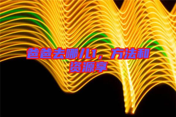 爸爸去哪兒1，方法和資源享