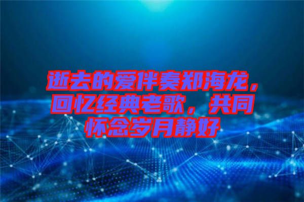逝去的愛伴奏鄭海龍，回憶經典老歌，共同懷念歲月靜好