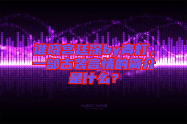 誰曉宮廷深by青燈，一部古裝言情的簡介是什么？