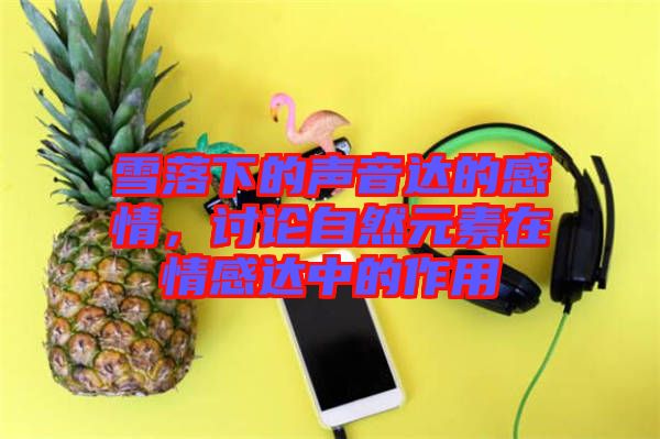雪落下的聲音達的感情，討論自然元素在情感達中的作用